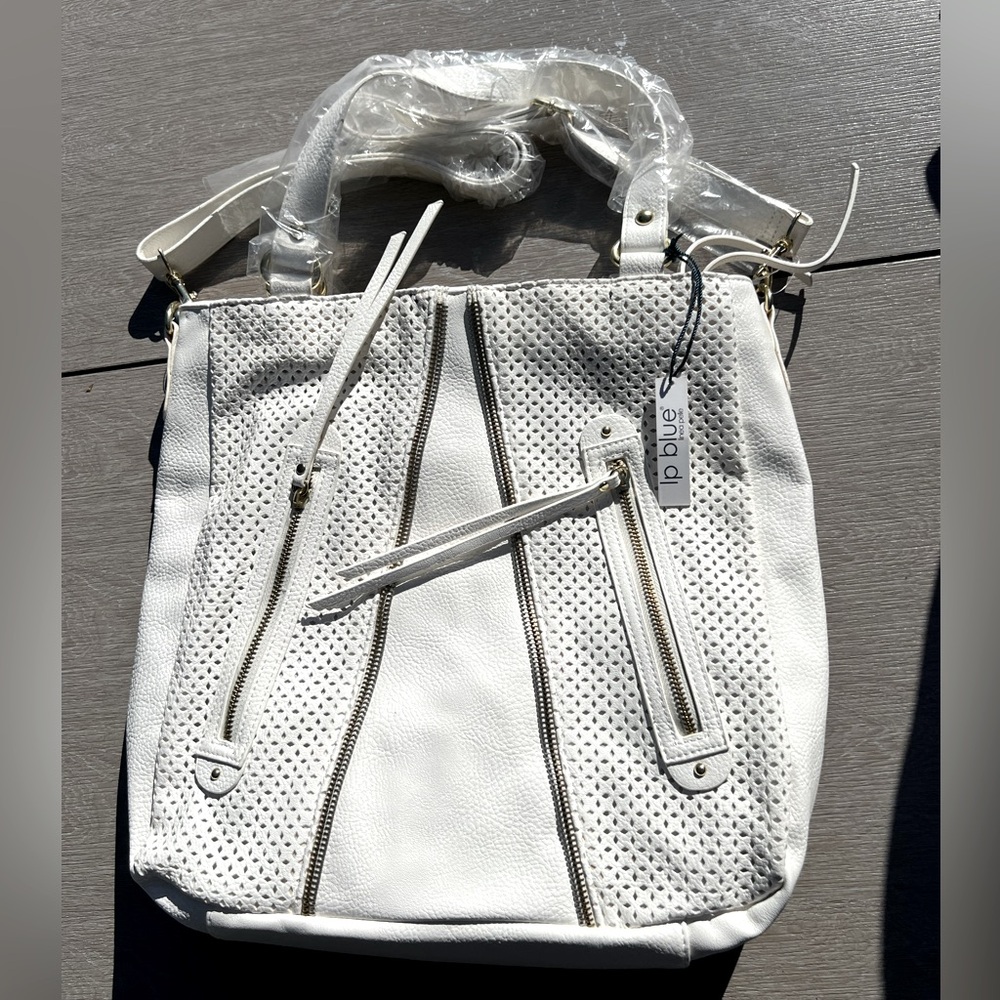 New with Tag lp blue linea pelle white purse